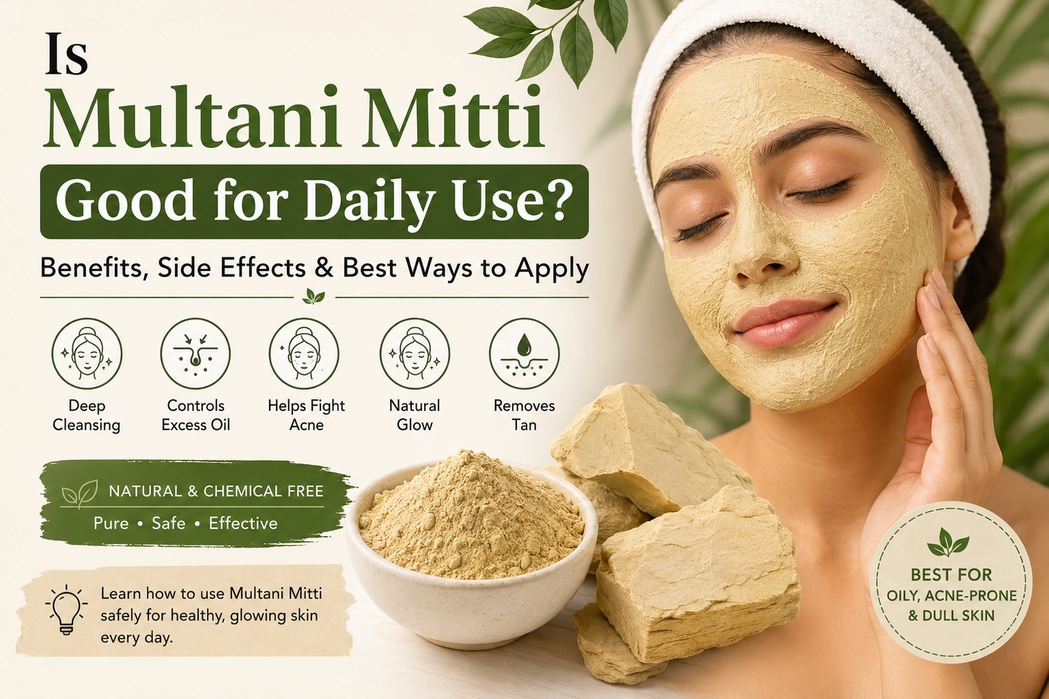 Is Multani Mitti Powder Good for Daily Use? Benefits, Side Effects & Best Ways to Apply