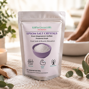Epsom Bath Salt Crystals for Foot Soak & Muscle Relaxation | Pure Magnesium Sulfate | 200 Gram