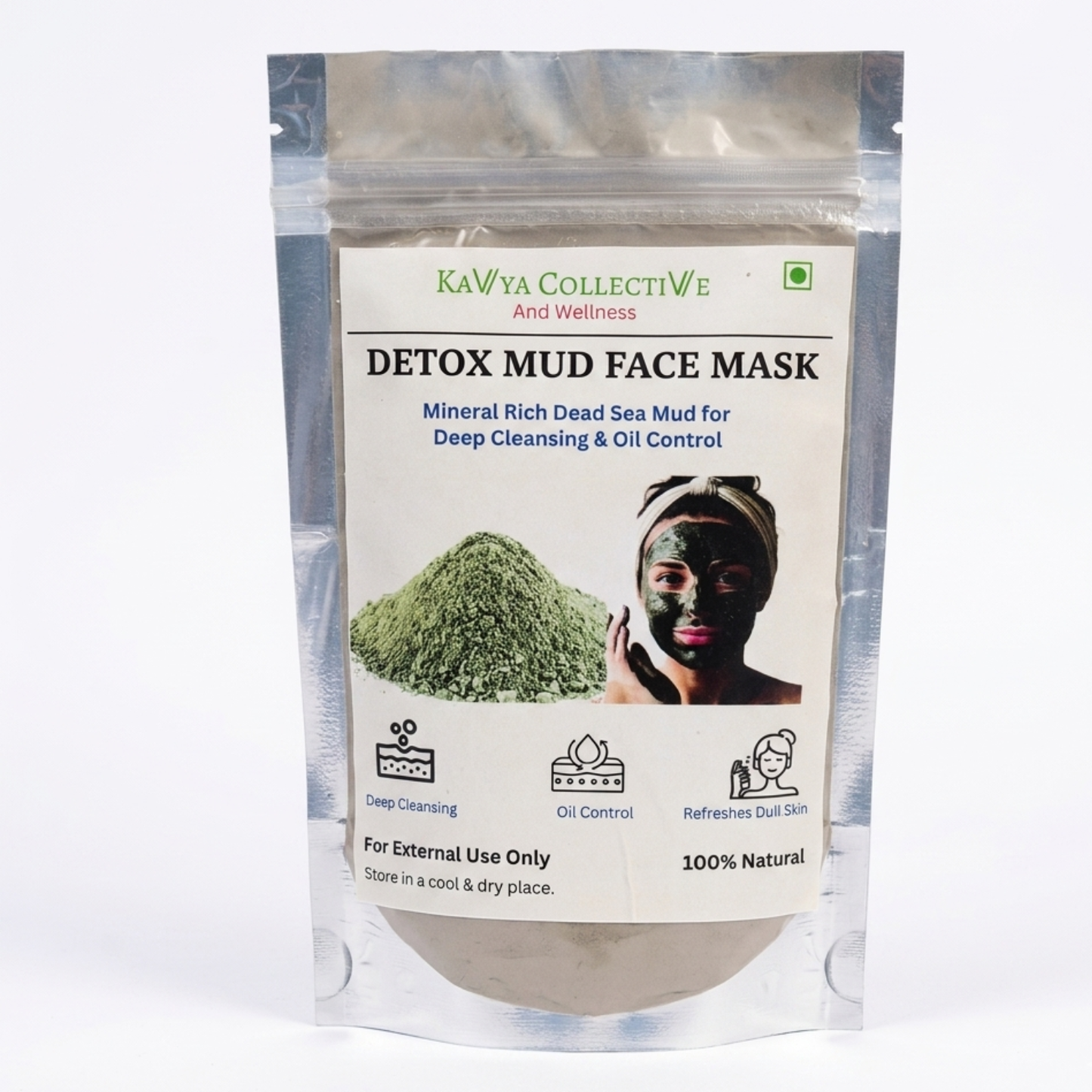 Kavya Collective Dead Sea Mud Powder for Acne & Oil Control