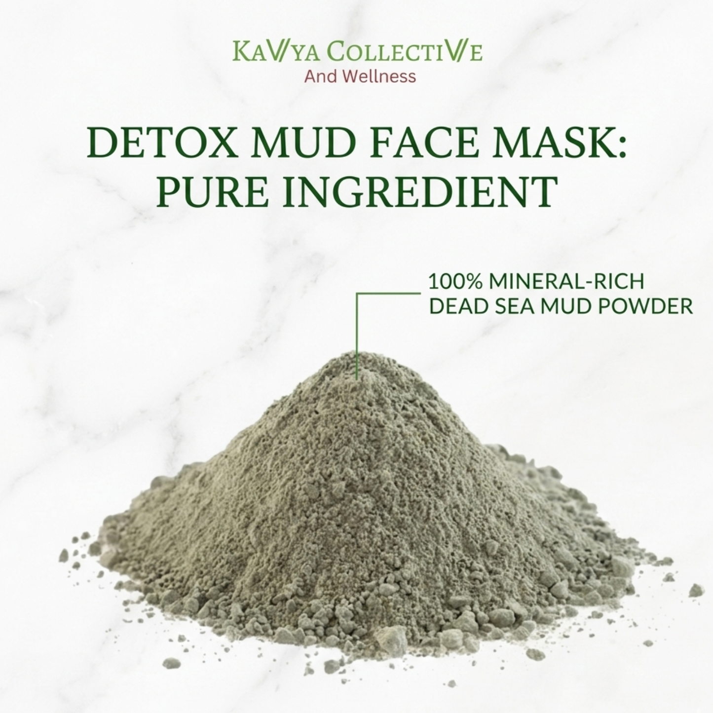 Kavya Collective Dead Sea Mud Powder for Acne & Oil Control