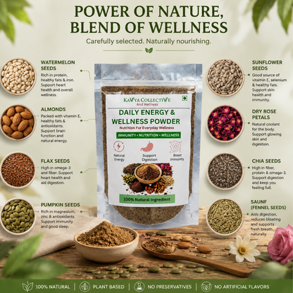 Kavya Collective Daily Seed Mix Powder for Energy, Immunity & Wellness Superfood